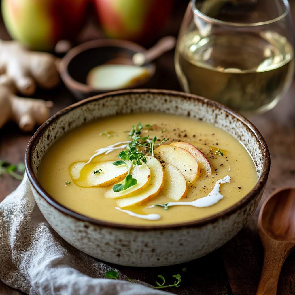 Apfel Ingwer Suppe